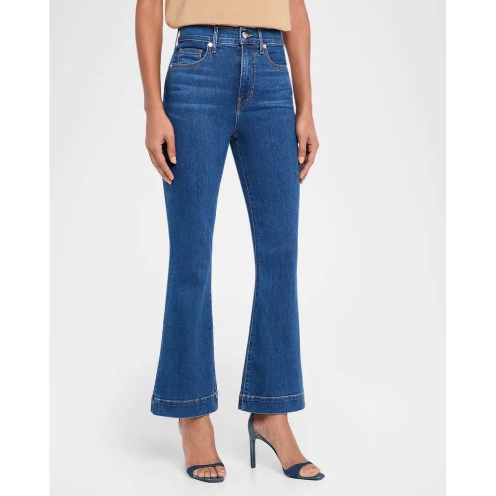 Veronica Beard Carson Ankle Flare Jeans High Rise Blue Wash Size 26 Denim Casual